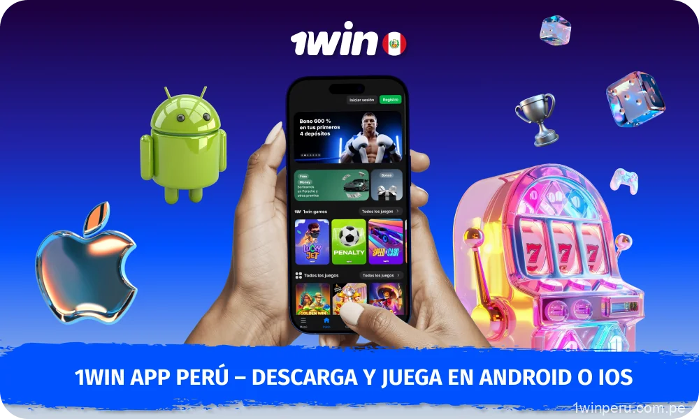 La aplicación 1Win en Perú permite jugar cómodamente en el casino y realizar apuestas deportivas en Android e iOS