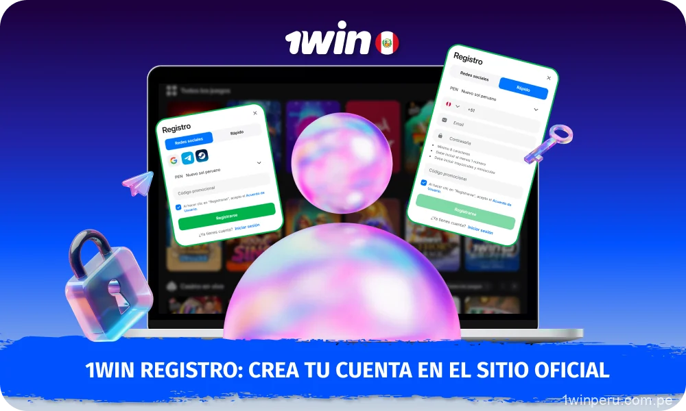 Crear una cuenta en el sitio web de 1win en Perú no lleva mucho tiempo y solo requiere una dirección de correo electrónico, un número de teléfono o una cuenta en redes sociales