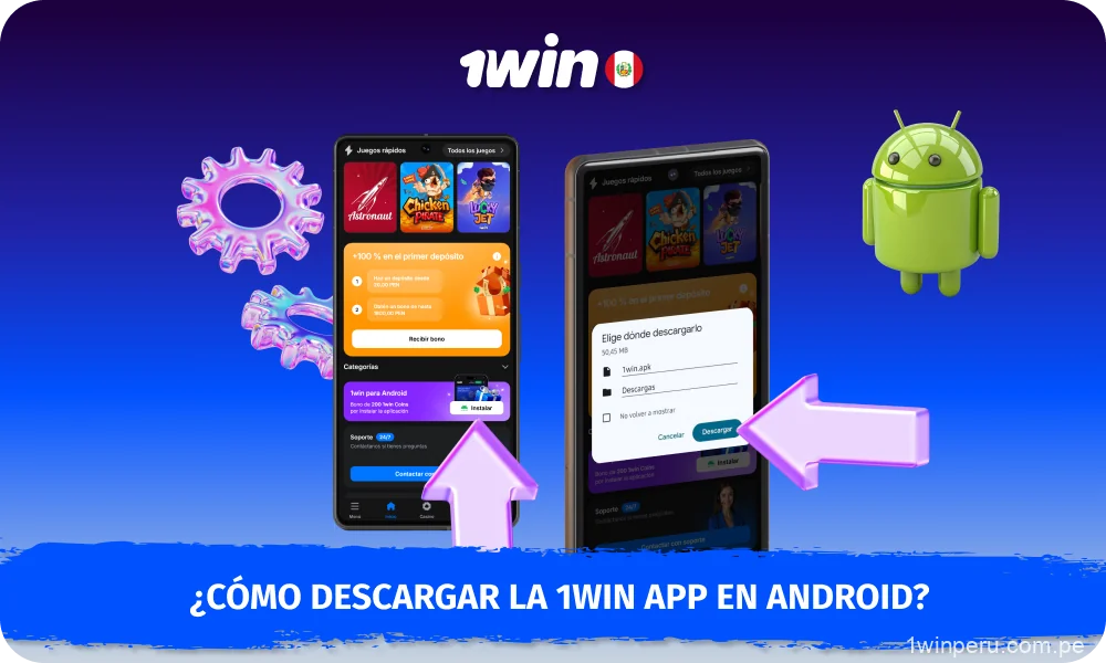 Para descargar la aplicación 1win en Android, los jugadores de Perú deben visitar el sitio web oficial y descargar el archivo APK