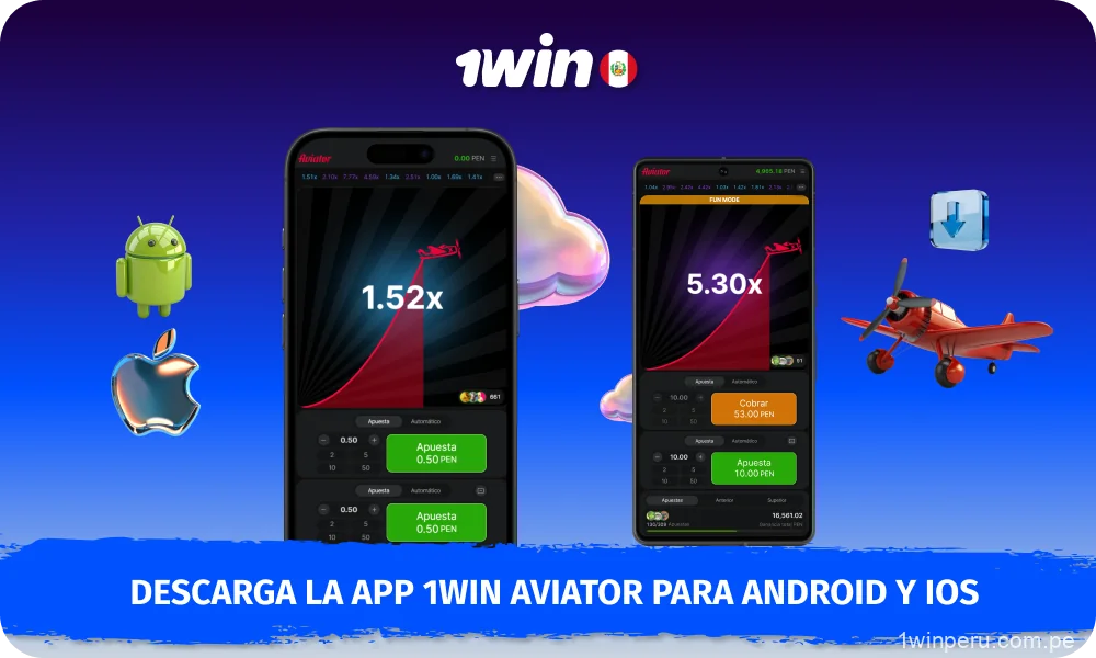 La aplicación móvil 1win Aviator permite a los jugadores de Perú iniciar fácilmente el juego en Android e iOS