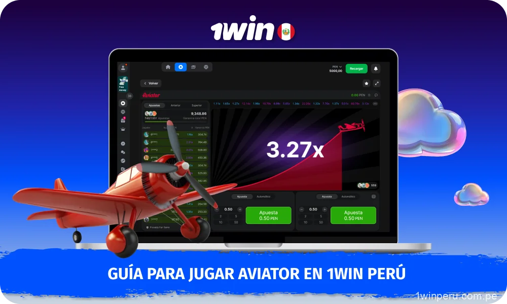 Para empezar a jugar a Aviator en 1win Perú, los jugadores deben realizar una apuesta y, para ganar, retirar los fondos antes de que desaparezca el avión