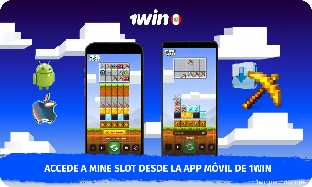 La aplicación móvil de 1win te permite disfrutar del juego Mine Slot desde cualquier lugar de Perú